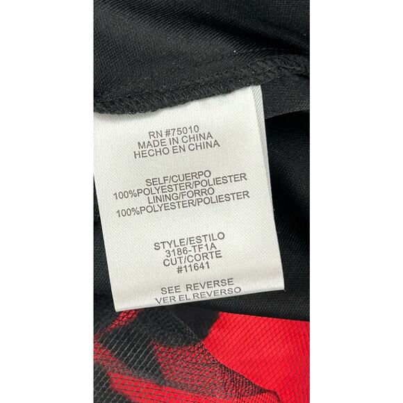 City Triangles Prom Cocktail two Piece Party Black Red Lace Juniors Size 5 - Picture 10 of 12